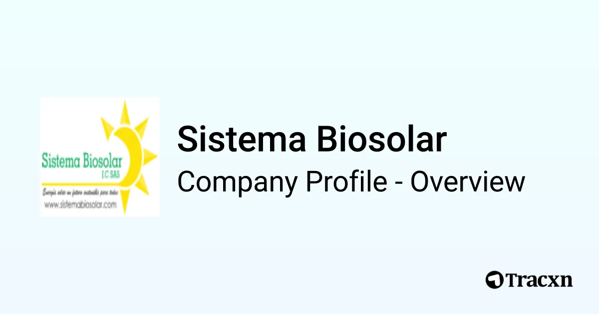 Sistema Biosolar - 2026 Company Profile & Competitors - Tracxn