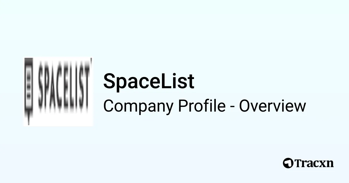 SpaceList - 2026 Company Profile, Team, Funding & Competitors - Tracxn