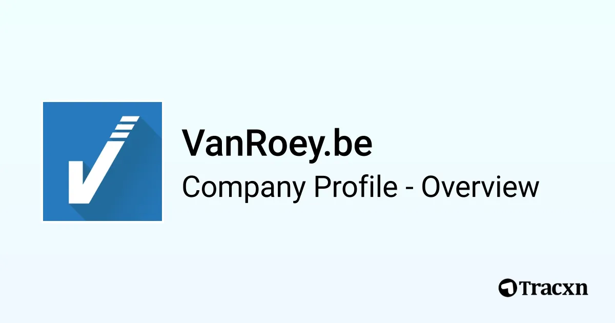 Van Roey Be VanRoey.be - 2026 Company Profile, Funding, Competitors & Financials ...