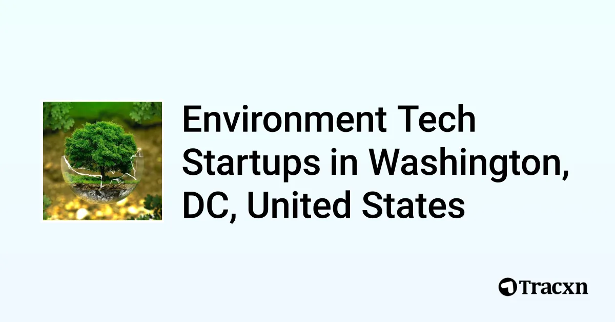 Top startups in Environment Tech in Washington, DC, United States (Dec ...