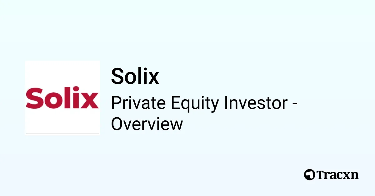 Solix Ceo Solix - 2026 Investor Profile, Portfolio, Team & Exits - Tracxn