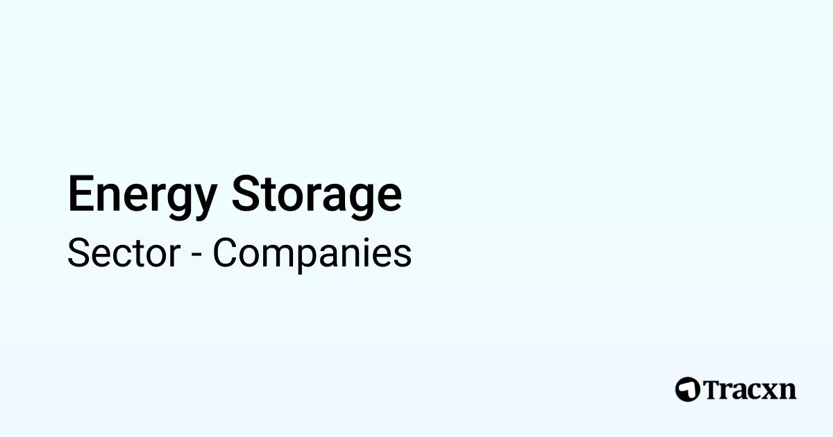 Top Companies in Energy Storage Worldwide (Jan, 2026) - Tracxn
