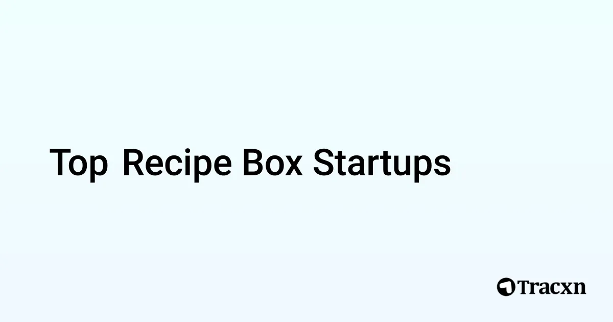 Top 485+ startups in Recipe Box Tracxn