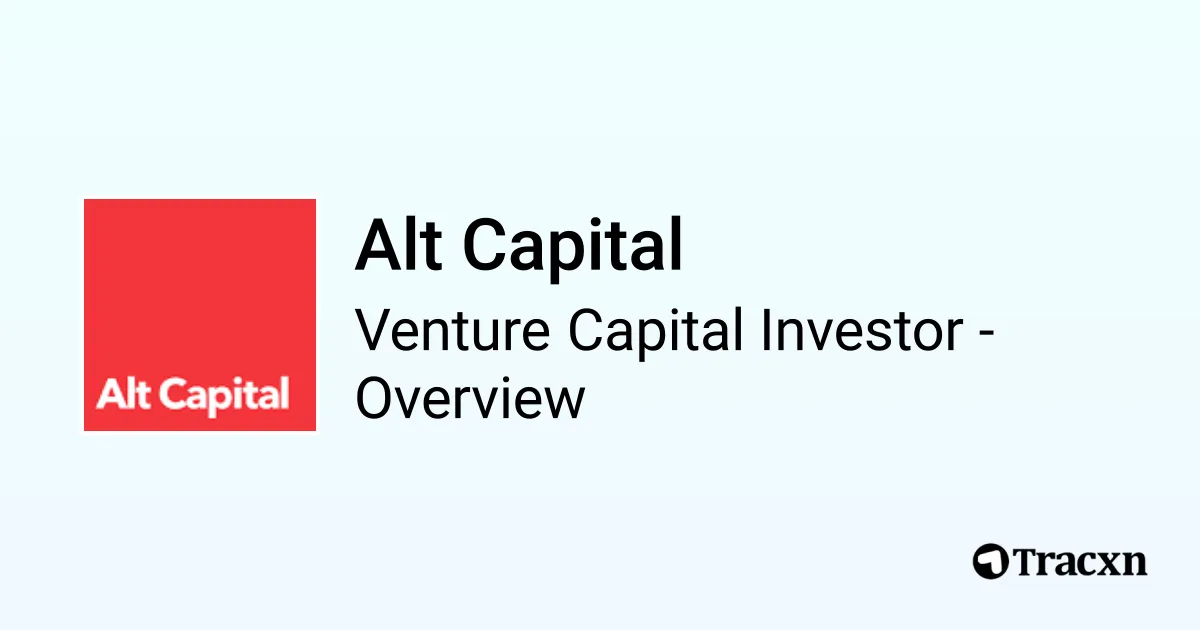 Alt Capital - 2026 Investor Profile, Portfolio, Team & Investment ...