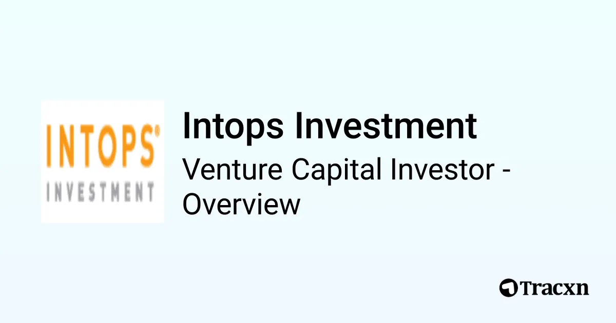 Intops Investment - 2026 Investor Profile, Portfolio, Team & Investment ...